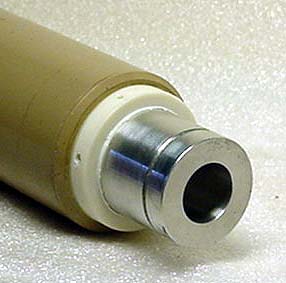 Ludlum 44-3  modificata: il rivelatore  cavo, permette l'inserimento di piccole quantit di materiale radioattivo.