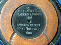 Bussola militare Barker & son originale, mod. MkI, versione speciale, costruita a Londra nel 1916, su brevetto del 1910.