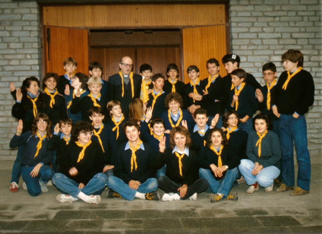 il gruppo scout Avigliana1 nel 1983