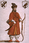 Marco polo in costume tartaro