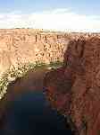 Il canyon visto dalla diga