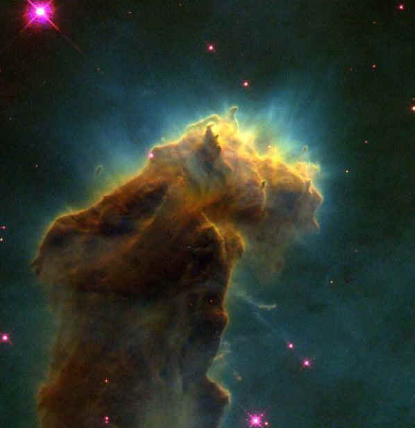 Stelle in formazione in una nebulosa