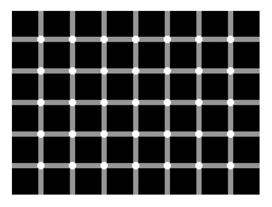 illusione punti neri bianchi