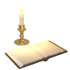 candela e sfoglia libro