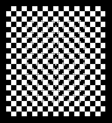 illusione dimensioni quadrati nel disegno