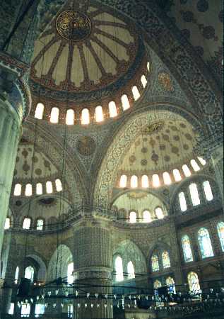 Interno moschea blu