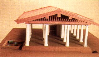 Modellino del Tempio B, conservato presso l'Istituto di Etruscologia dell'Universit di Roma