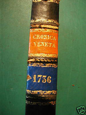 Pacifico, Pietro Antonio, CRONICA VENETA SACRA E PROFANA, 1736