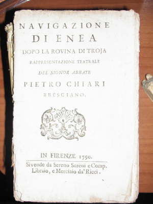 Pietro Chiari, NAVIGAZIONE DI ENEA,1790