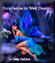 Lady Delilah "Excellence in Web Design"