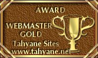 Tahyane Sites "Webmaster Gold Award"