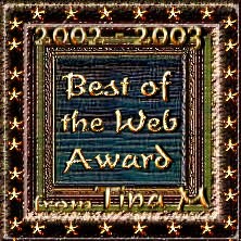 Tina M's Homepage "Best of the Web Award"