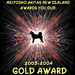 Meiyosho Akitas "Gold Award"