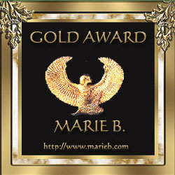 Marie B's Website "Gold Award"