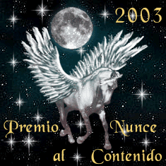 NUNCE "PREMIO AL CONTENIDO 2003"