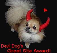 Devil Dog "Greet Site Awards"