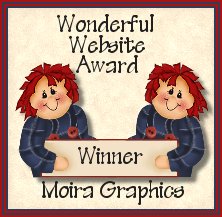 Moira Graphics "Wonderful Website Award"