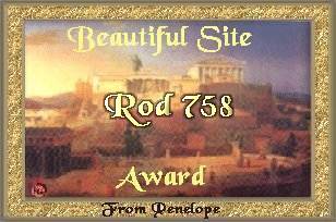 Penelope's Ithaca "Beautiful Site Award"
