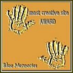 Blue Memories "Creative Site Award"