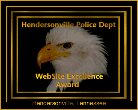 Hendersonville Police Dept's Web Site Excellence Award!   