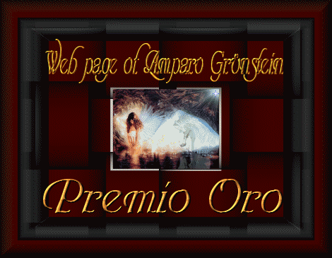 Web page of Amparo Grnstein "Premio Oro"