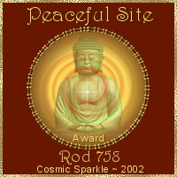 Cosmic Sparkle "Peaceful Site Award"