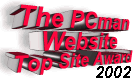 The PCman Website Top Site Award 2002