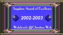 ChristianWeb WebJewel Award for 2002-2003 