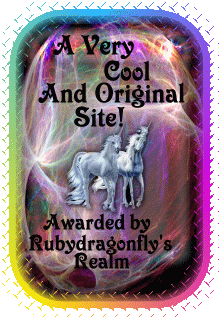 Rubydragonfly's Realm "Coool And Original Site Award"
