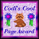 Codi's Cool Page Award