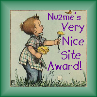 Nu2me's "Very Nice Site Award"
