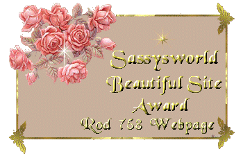 Sassysworld "Beautiful Site Award"
