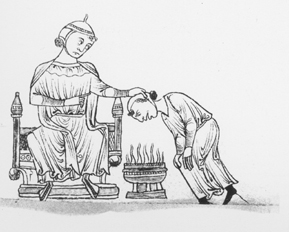 L'illustrazione  presa da una glossa del XIII secolo alla Practica chirurgia di Ruggero Salernitano.