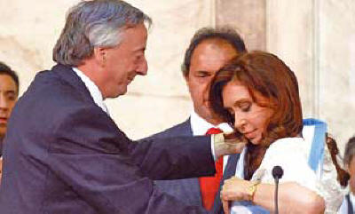 el presidente Cristina Fernandez,2007