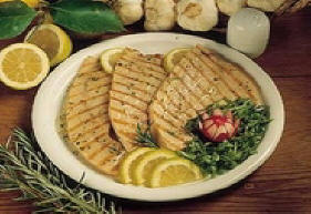  fette di pesce spada, origano, aglio, farina, olio, aceto.(pecespada de Sicilia,oregano,aceite,ajo,harina,vinagre)