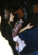 Céline at the end of the concert