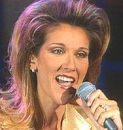Céline during a concert