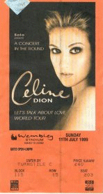 Ticket of the concert