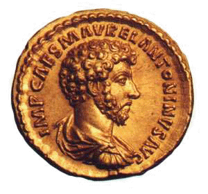 L'Imperatore romano Marco Aurelio, 
contemporaneo di Giustino Martire