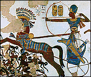 Ramses sul suo carro di battaglia