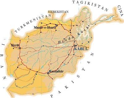 Afghanistan map