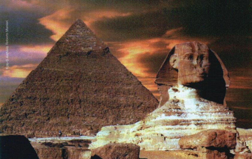 La piramide di Cheope e la Sfinge. Vai all'indice!