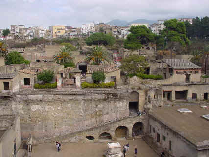 Herculaneum Overview from the view point in front of Shop