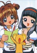 Sakura, Tomoyo e Kerochan cantano