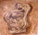 TARZARIOL LUCIO - Paleoastronautica, riproduzione pittorica della stele Olmeca di la Venta