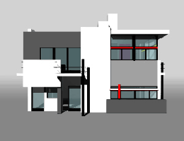 Schroeder house - prospetto render  SE