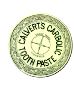 Tooth Paste Calverts.