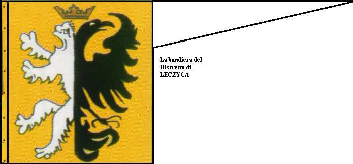 Bandiera distretto di Leczyca.